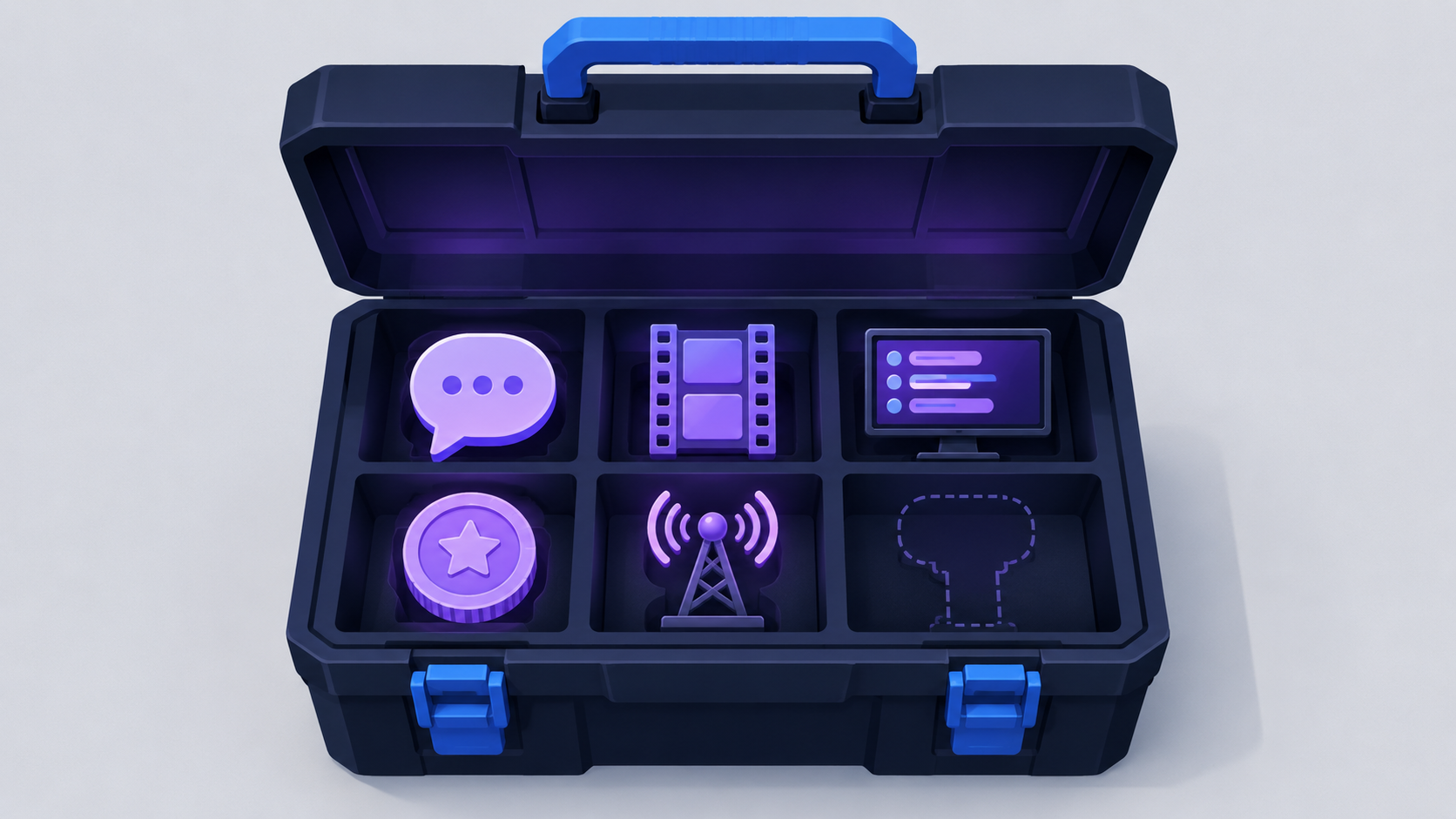 A modular streaming toolbox holding specialized tools that replace one all-in-one platform
