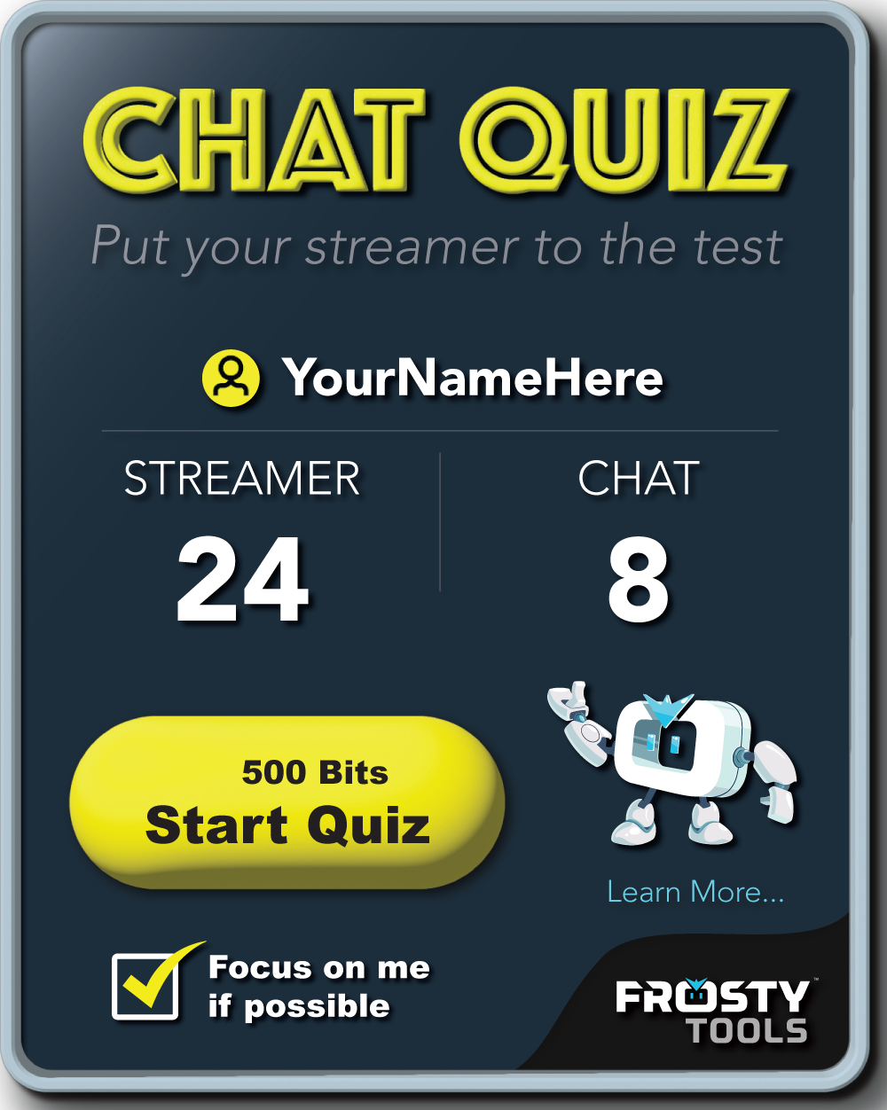 Chat Quiz Extension